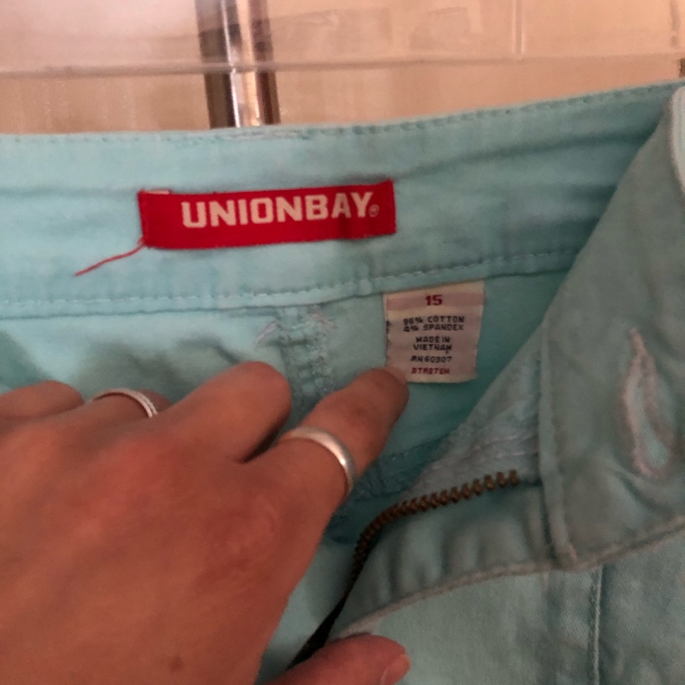 UNIONBAY light teal shorts